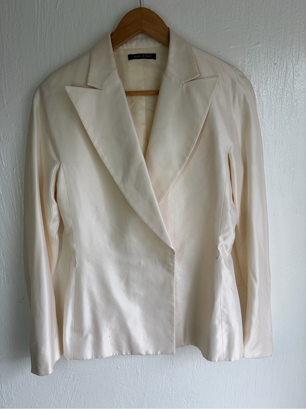 Gucci Cream Women's Satin Blazer